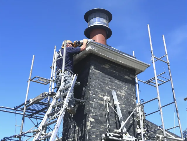 Sturdy chimney crown finished by Hull Chimney Sweep in Hull, MA