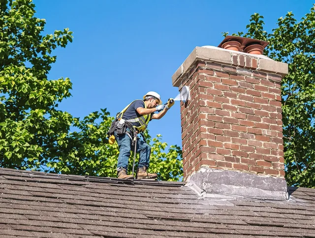 Hull Chimney Sweep performing an inspection with advanced tools in Hull, MA