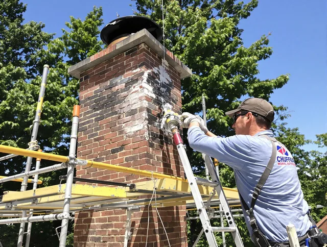 Structural chimney repair by Hull Chimney Sweep in Hull, MA