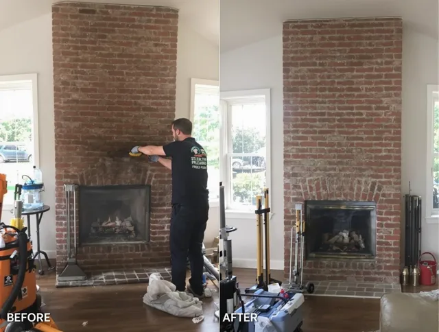 Finished chimney sweeping service by Hull Chimney Sweep in Hull, MA